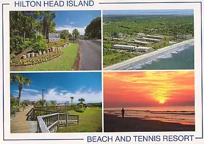 The pool at Hilton Head Beach and Tennis Resort, scanned photograph circa 2003