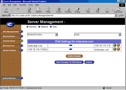 Network mask dropdown changed from 24 to 26